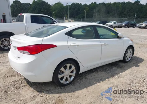 2012 Hyundai Elantra Limited from USA, damaged, VIN 5NPDH4AE2CH119428